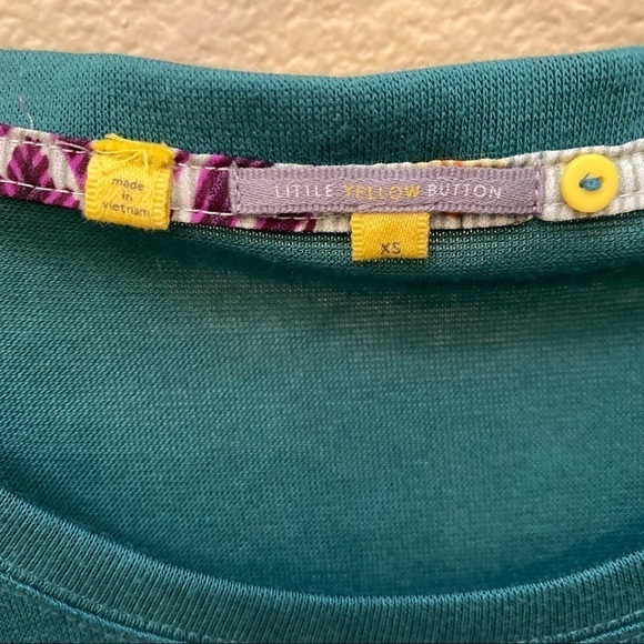 LITTLE YELLOW BUTTON Sage Green Floral Ruffle Hem - Picture 3 of 7